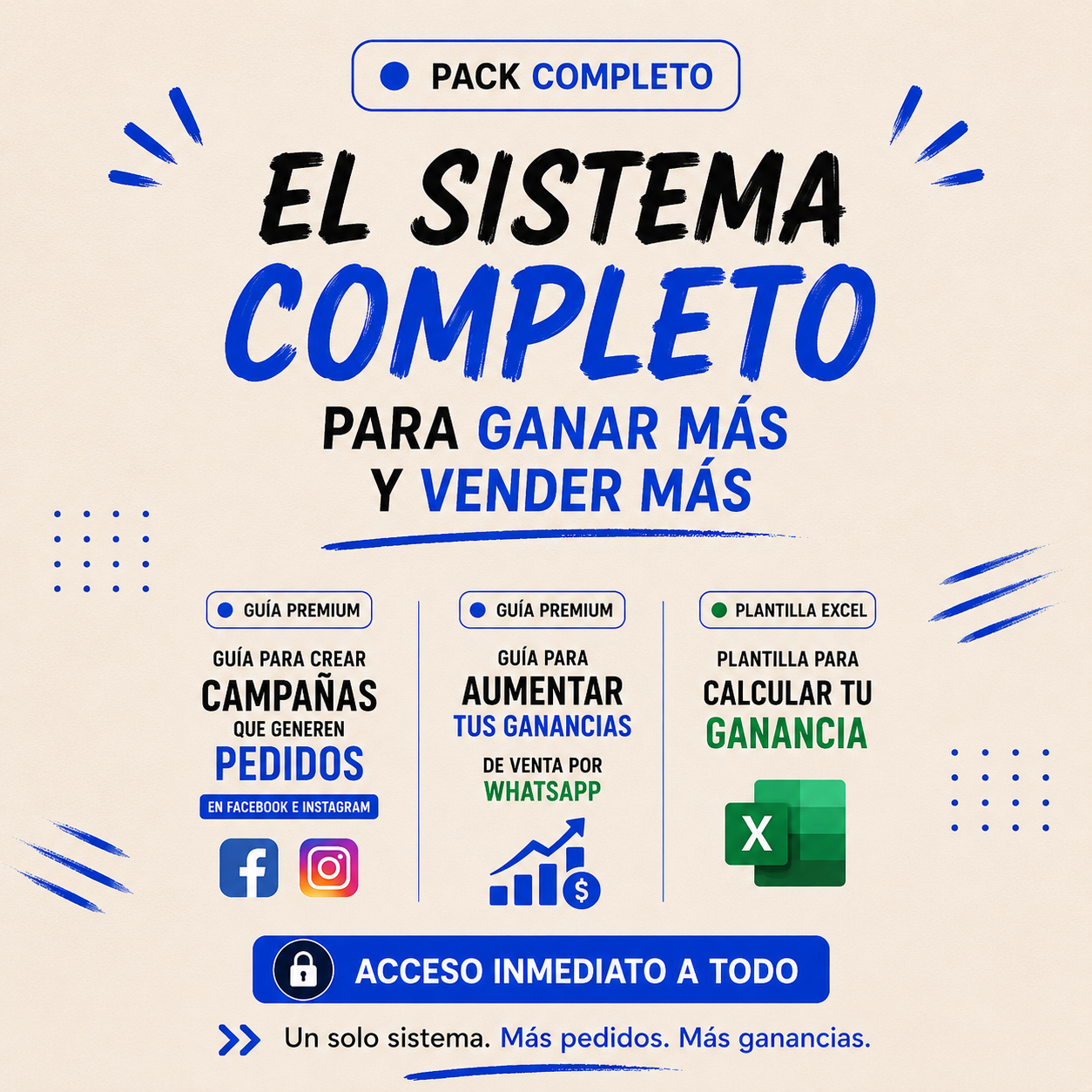 PACK COMPLETO: El Sistema para tener más pedidos y aumentar tus ganancias con FACEBOOK ADS